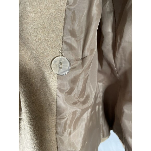 Beige Lane Crawford Small Women's Double Breasted Short Peacoat - Picture 6 of 8